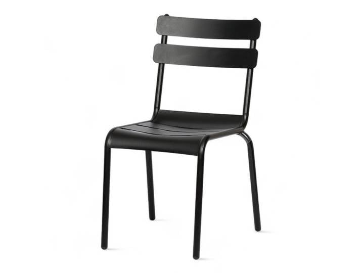 Chaise de terrasse NICE - Métal - Noir