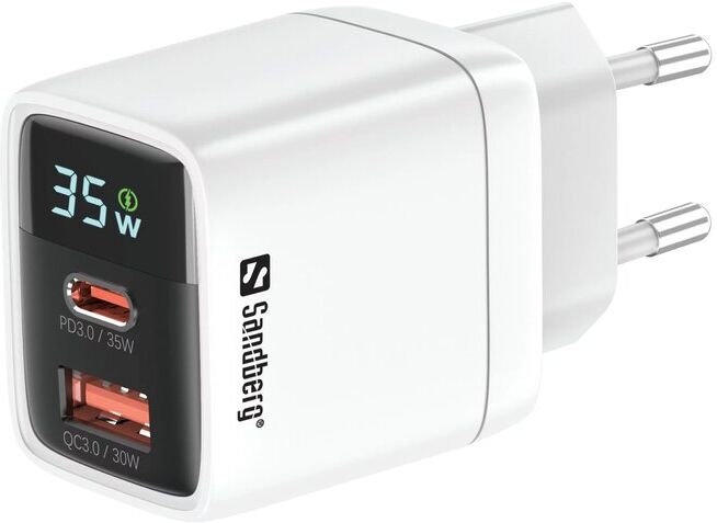 CARREGADOR SANDBERG VISOR 2IN1 35W