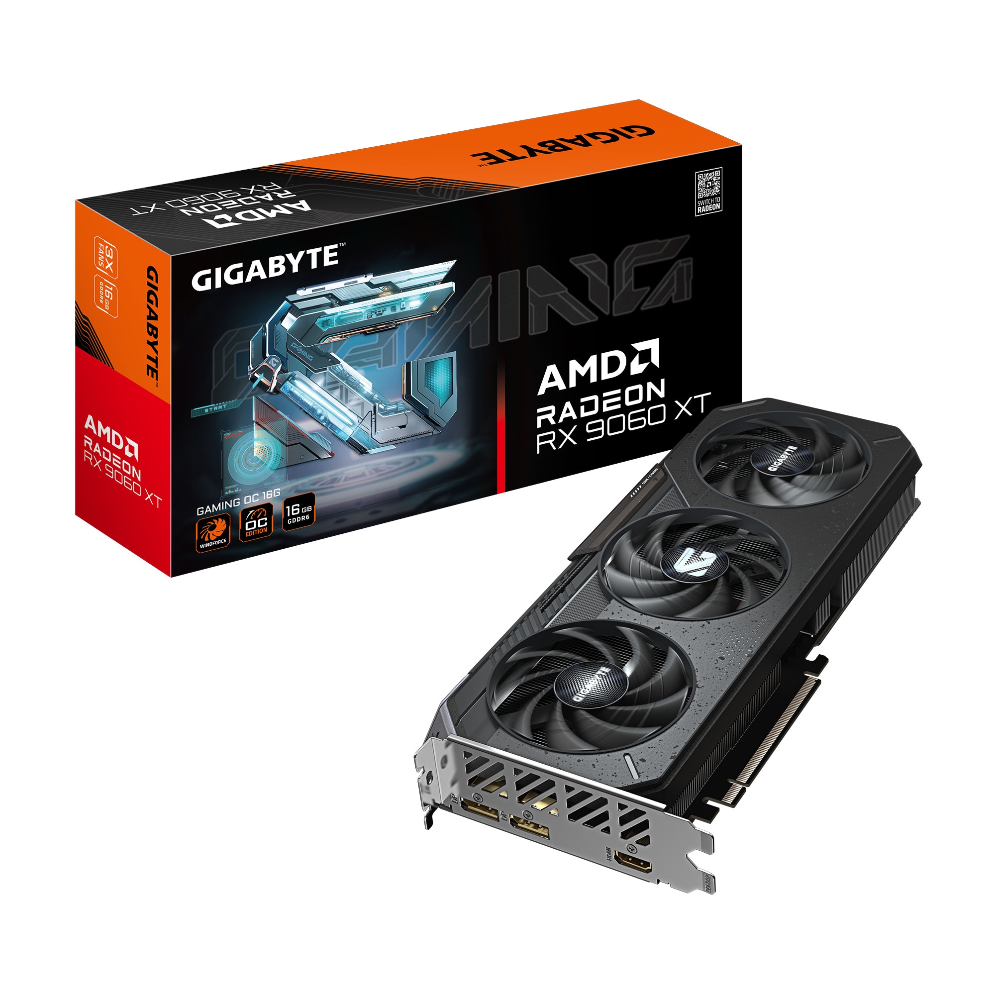 GIGABYTE Radeon RX 9060 XT OC Grafikkarte 16 GB