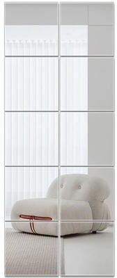 Useful Little Things Self Adhesive Flexible Mirror Sheet Wall Tile Set 10pcs 11.81 X 11.81 In