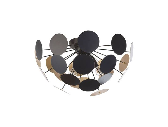 Plafonnier métal noir
