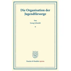 Schmidt:Die Organisation der Jugendfürs, Fachbücher von Georg Schmidt
