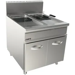 SARO Gasfritteuse 2 x 22 L Modell LQ / FLG2V22