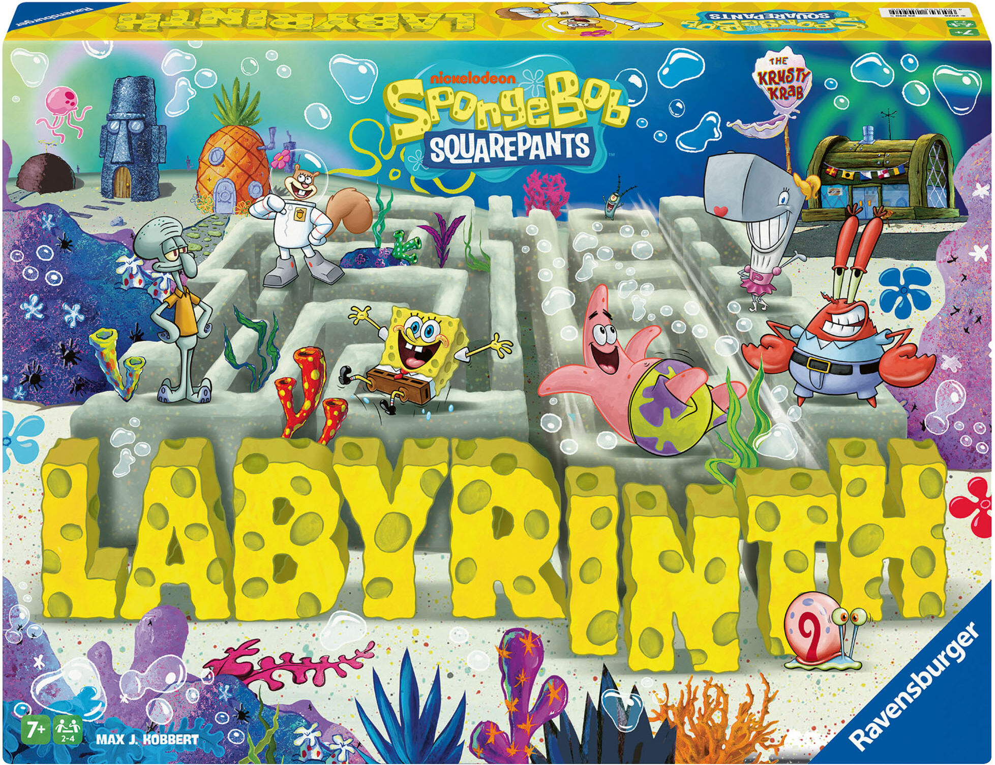 Spiel RAVENSBURGER "SpongeBob Labyrinth", bunt, Spiele, Kinder, Spiel, Made in Europe