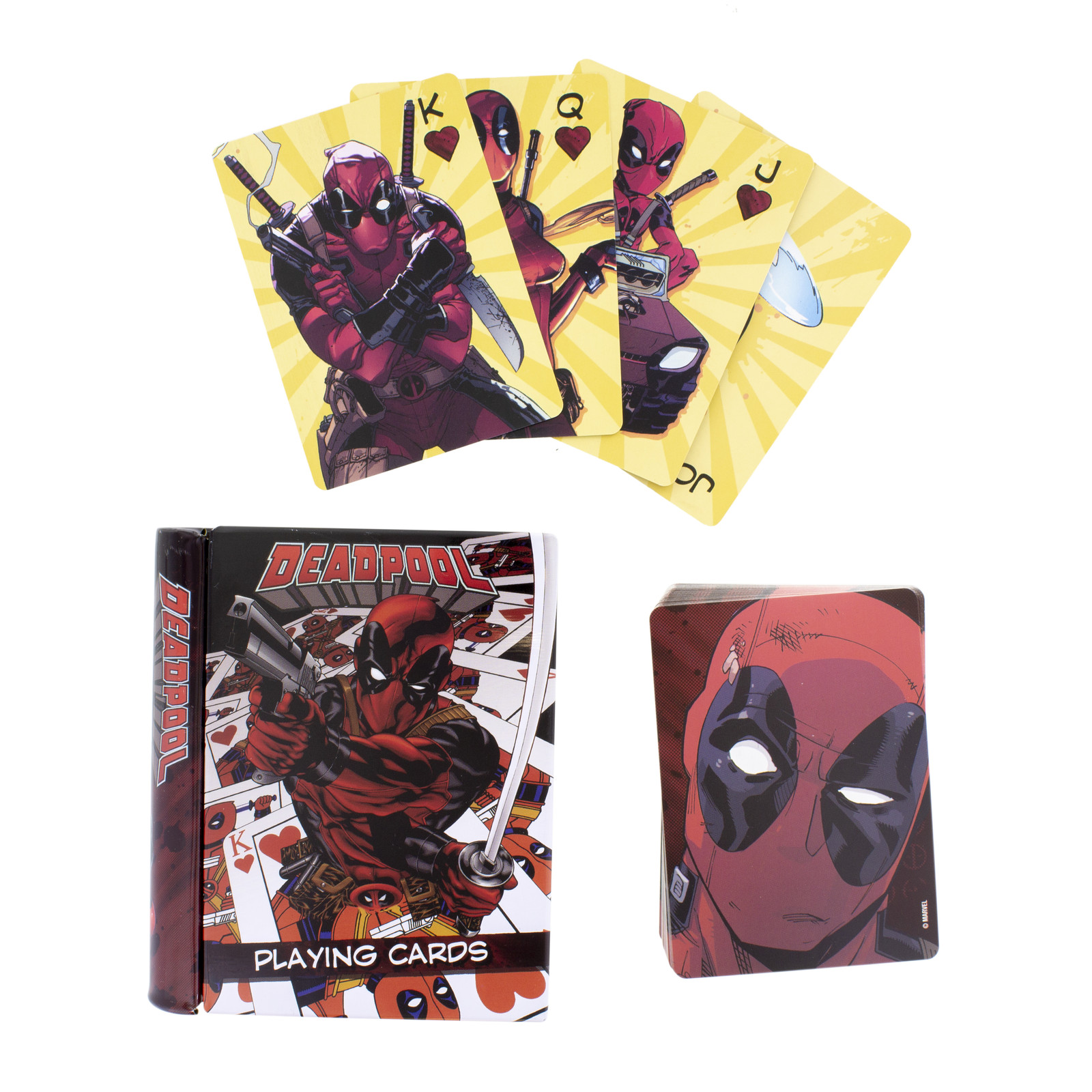 Paladone Deadpool speelkaarten met Deadpool designs