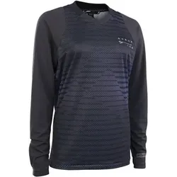 ION Damen T-Shirt W BIKE TEE JERSEY SCRUB LS, Größe L in Schwarz Schwarz