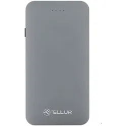 Tellur Power Bank QC 3.0 Fast Charge, 5000mAh, 3in1 gray (5000 mAh, 18 W), Powerbank, Grau