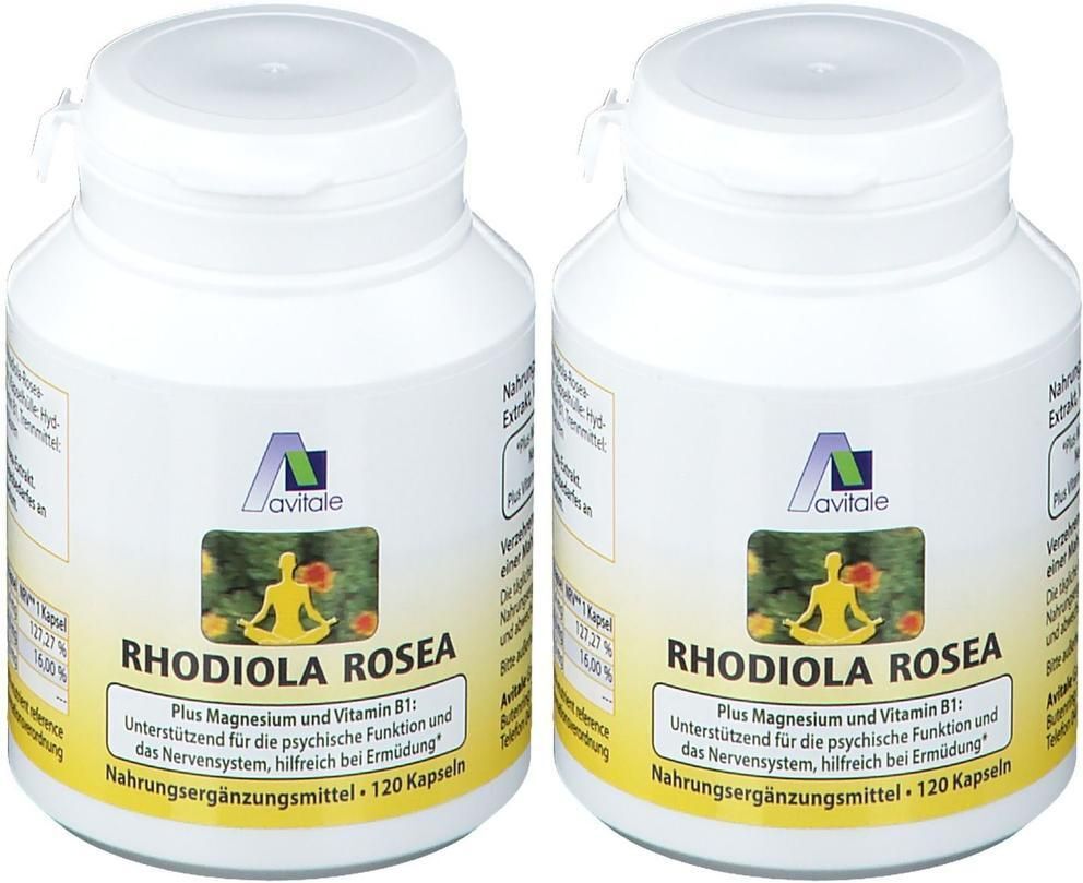 Avitale Rhodiola Rosea 200 mg Vegi Kapseln 2x 2x120 St