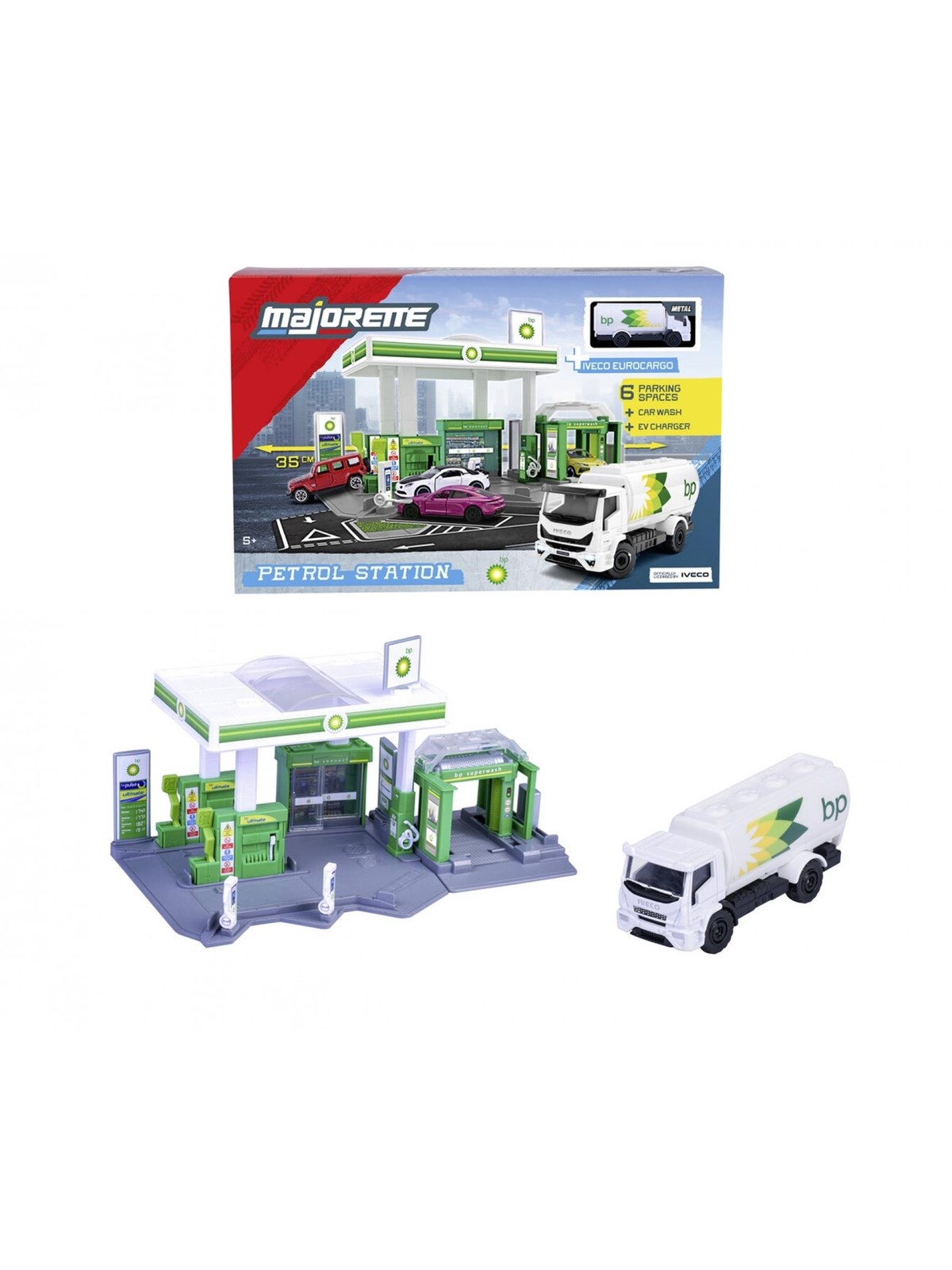 Majorette Tankstelle BP + 1 Fahrzeug