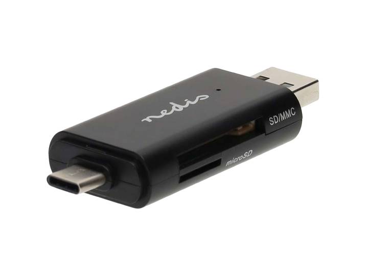 Dualer Kartenleser USB-C & USB-A, schwarz