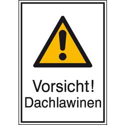 SAFETYMARKING Warn-Kombischild Vorsicht! Dachlawinen Aluminium (B x H) 262 mm x 371 mm ISO 7010 1 St. 11.0433