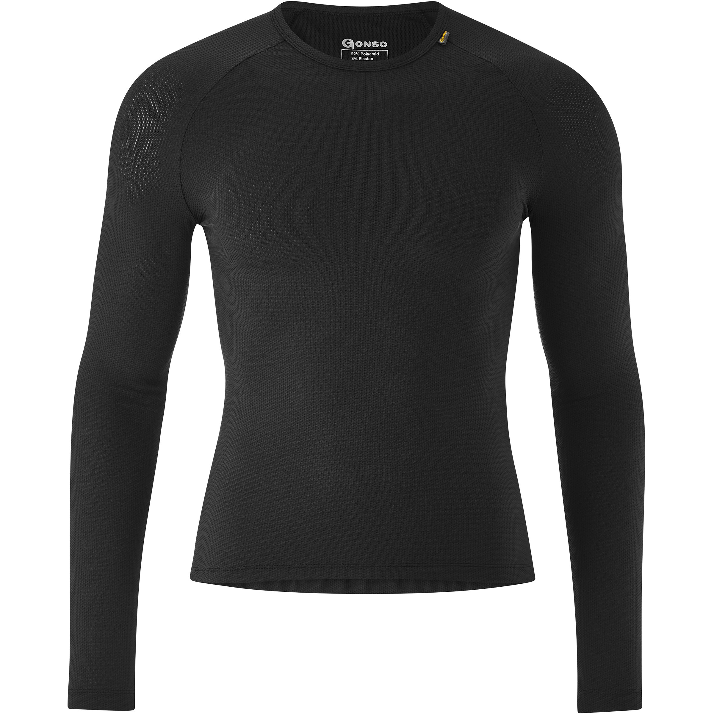 Gonso Base Shirt Herren Langarm Unterhemden schwarz Größe M Mountainbike | Rennrad | Gravel Schnell trocknend