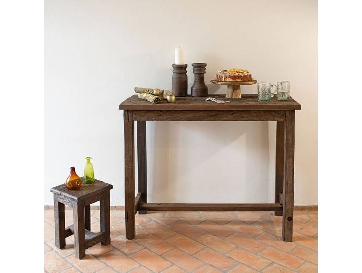 Console en bois recyclé foncé Vermont