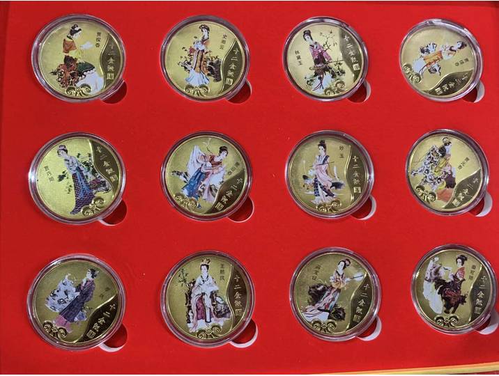 Pièce d'argent de couleur de beauté épitée dans le gouvernement chinois, 12 pièces, meilleure collection et ornement, livraison gratuite