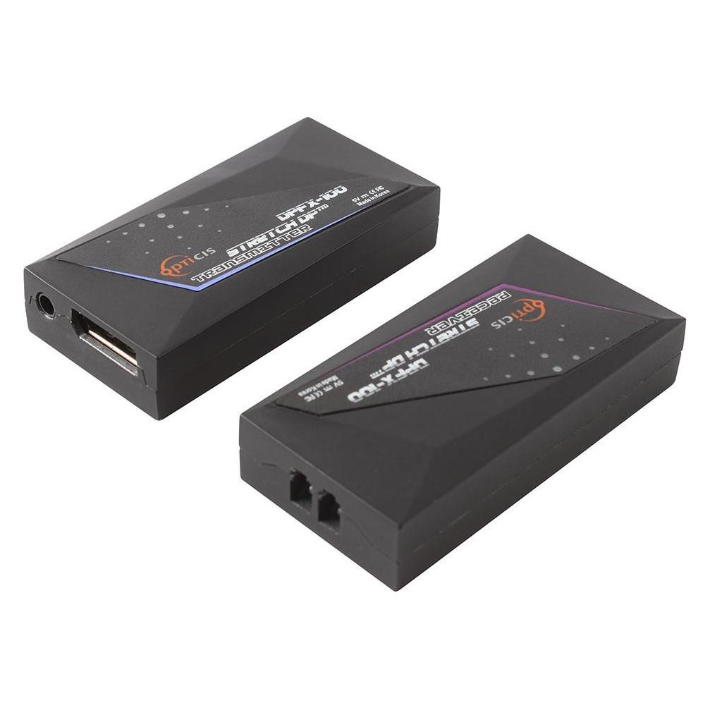 Opticis DisplayPort extender set two fiber to 200 metres (200 m) (DPFX-100-TR V2.0)