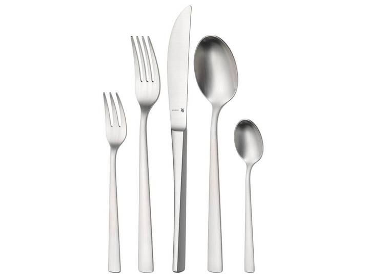 WMF Besteckset Corvo, Edelstahlfarben, Metall, 66-teilig, rostfrei, Besteck, Besteck-Sets