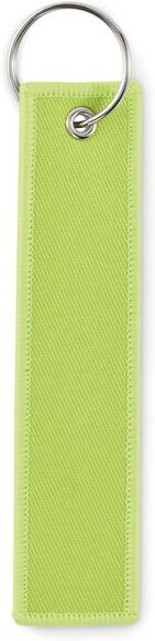 Porte-clés publicitaires personnalisés Key tag TAKEOFF Vert Fluo