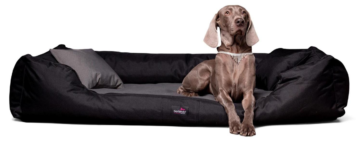 Tierlando Orthopedisch hondenbed Nestor - Duurzaam Oxford 2000D DUO - Zwart - B: 110 cm x D: 90 cm