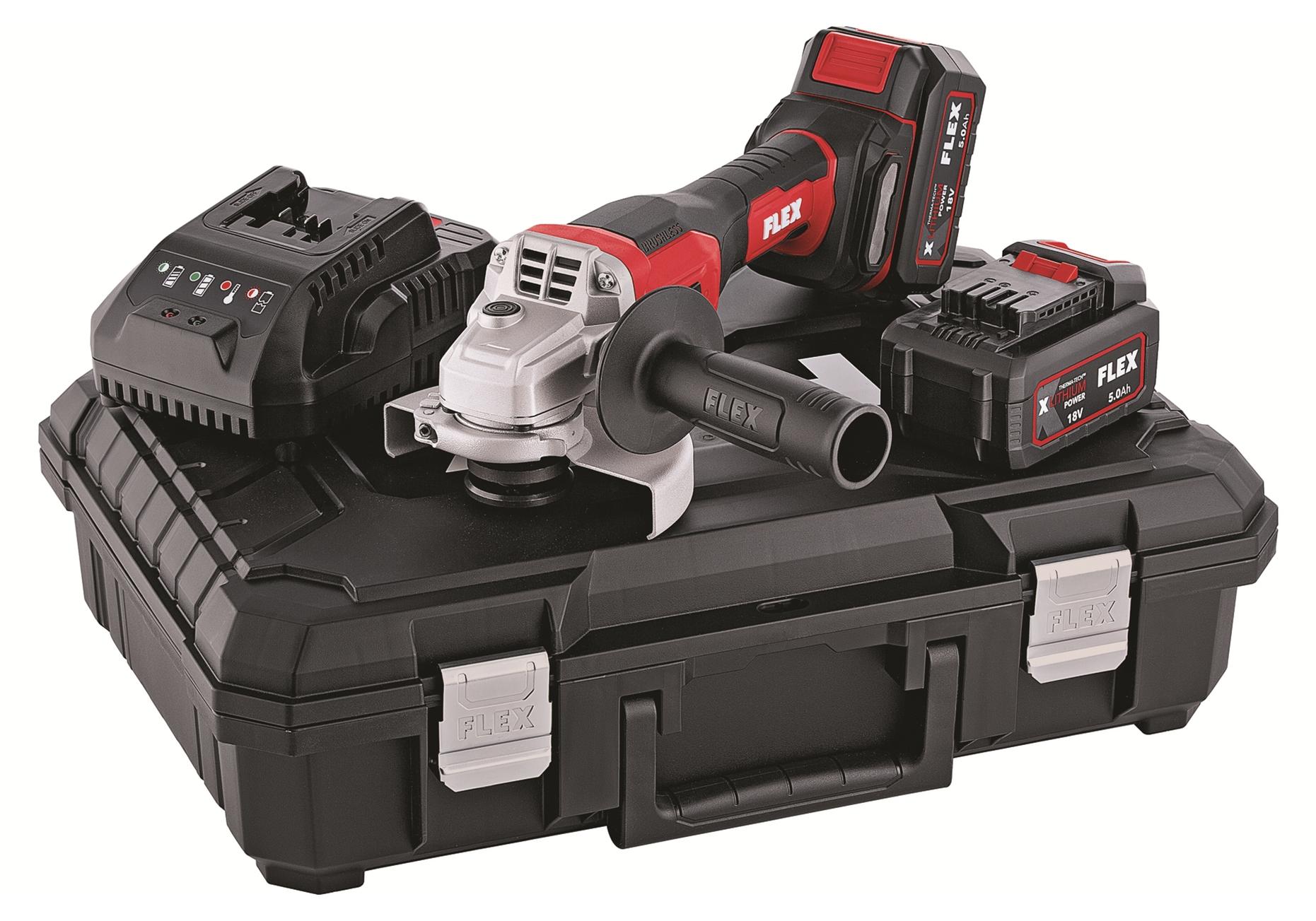 FLEX Akku-Winkelschleifer L 125 18.0-EC LD / 5.0 Set - 530496