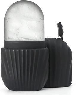 Useful Little Things Ice Face Roller And Stainless Steel Gua Sha Board Beauty Set black