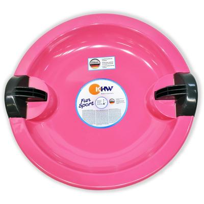 Schneerutscher KHW "Fun UFO pink", pink, SchlittenB:65cm H:7cm L:65cm, Kunststoff, B:65cm H:7cm L:65cm