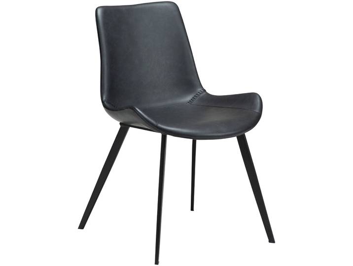 DAN-FORM Stuhl 2er-Set Hype schwarz Kunstleder