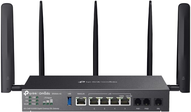 TP-Link Omada DR3650V-4G router wireless Gigabit Ethernet Dual-band (2.4 GHz/5 GHz) Nero