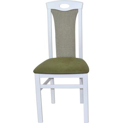 4-Fußstuhl, grün (grün, weiß, grün), B:45cm H:95cm T:48cm, HOFMANN LIVING AND MORE, Stühle