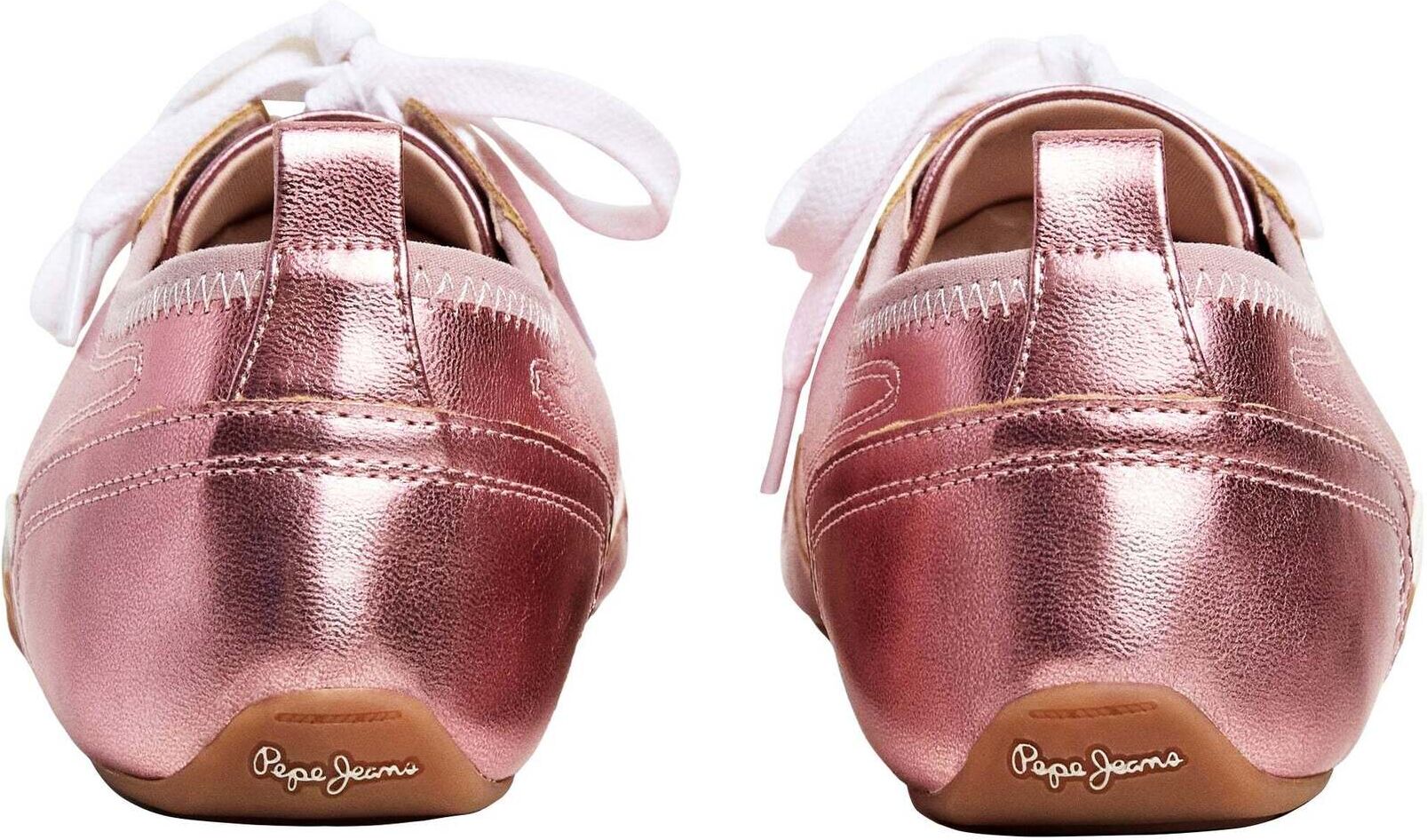 Trainingsschuh PEPE JEANS "Trainer NOA SHINE W", Damen, Gr. 29, spritzer pink, 100% Polyurethan, Schuhe