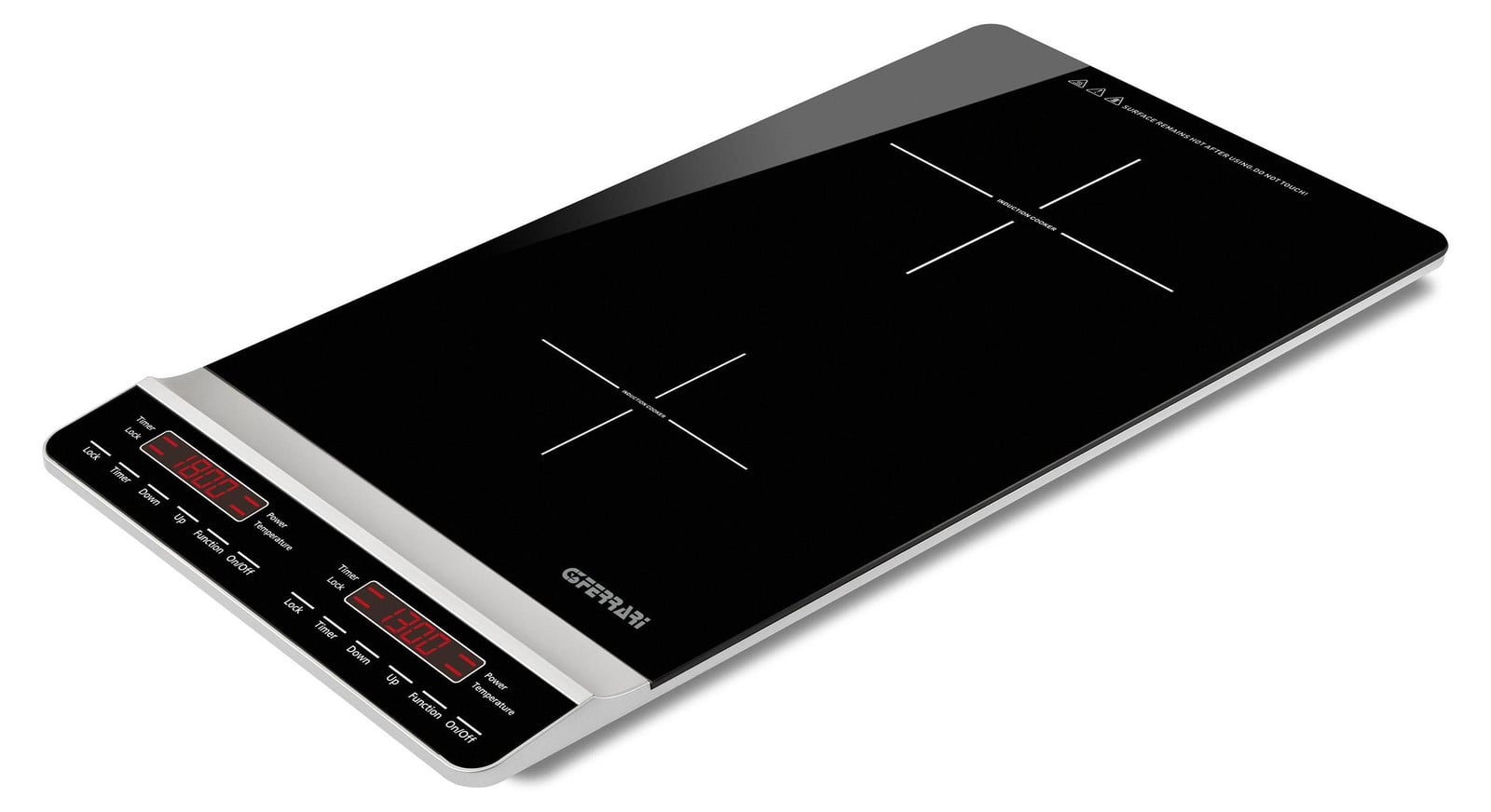G3 Ferrari Dinamiko Inductiekookplaat met 2 zones, diepzwart, 29,5 cm