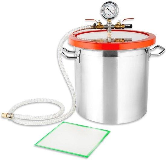 Vakuumkammer 17 Liter, Edelstahl, 28 cm, Entgasungskammer, Harzfrei