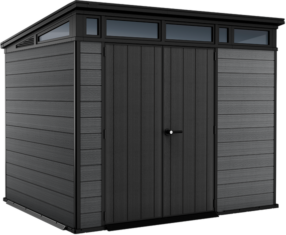 Keter Cortina 9x7 - Casetta da giardino - Con porta doppia anta - 277x218x226 cm