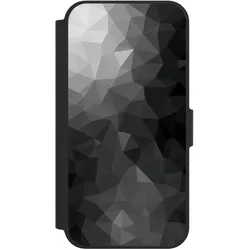 Nivocase Klapphülle für Apple iPhone 17e Handyhülle aus Kunst Leder NIVOflip schwarz Mosaik Muster (Apple iPhone 17e), Smartphone Hülle, Schwarz