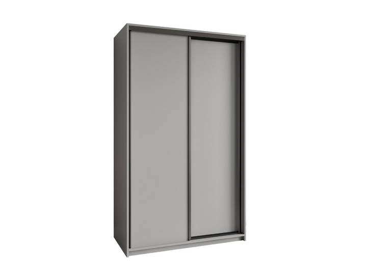SCHWEBETÜRENSCHRANK NISSE 120/205/60 cm 2-türig Graphitfarben