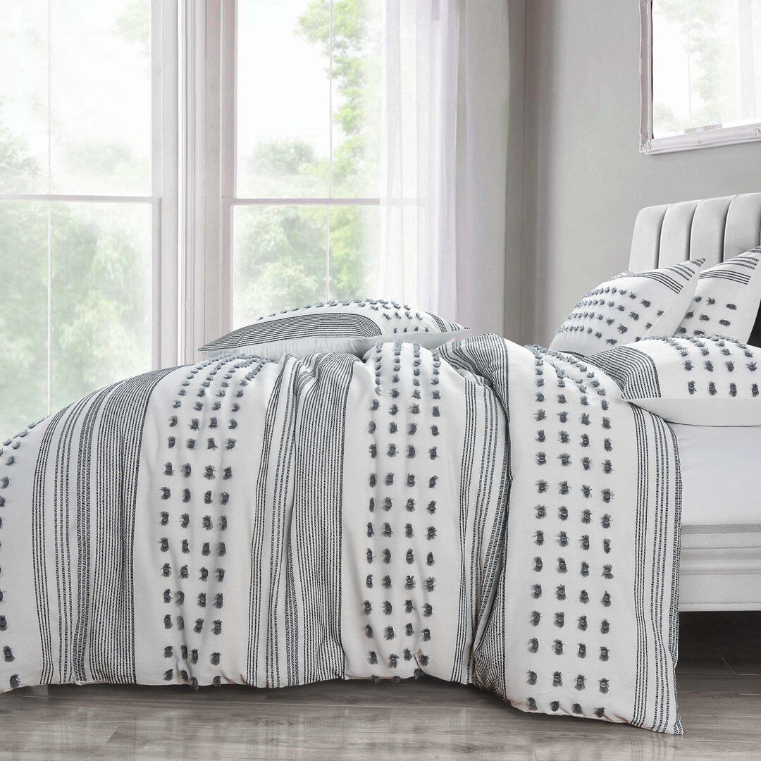 Natur Pur All Season Duvet White;Gray Queen