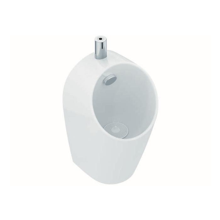 Ideal Standard Sphero Midi Urinal E189501 Innenschüssel in Anti-Spritz-Design, 30x30x55cm, Zulauf oben, weiß