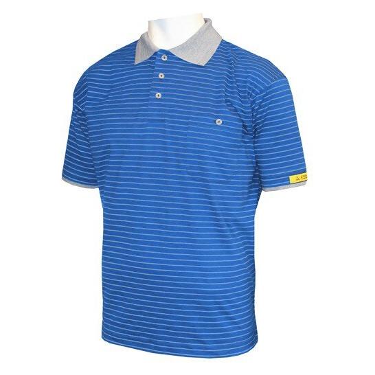 HB Schutzbekleidung ESD-Poloshirt CONDUCTEX Damen, kurzarm, blau/grau, Brusttasche, S (S) (08011 86013 000 2031-S)