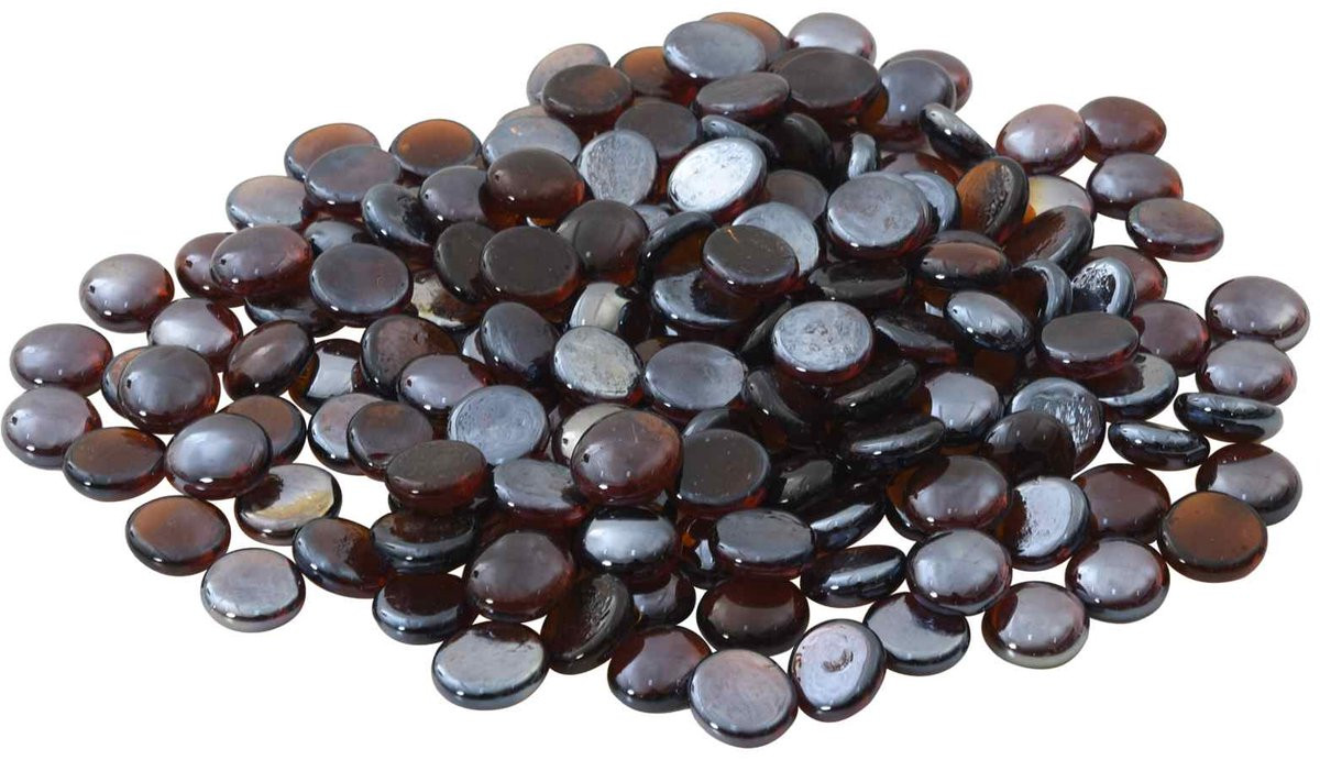 vidaXL Glasnuggets Amberflits 17-19 mm