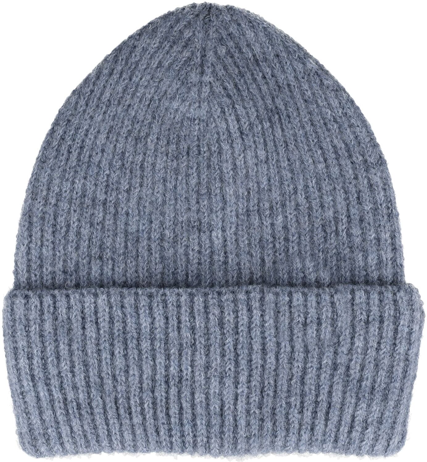 Strickmütze CAPO, Damen, blau (midblau), Strick, Materialmix, Mützen Strickmütze, Dezente Melange-Töne, Grobstrick