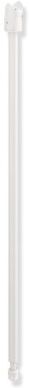 Hewi System 900 Bodenstütze 900.50.02060DX senkrechte Länge 645, für Montagehöhe 760 mm, Edelstahl pulverbeschichtet weiß tiefmatt