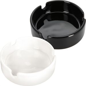 Böttcher-AG Aschenbecher farbig sortiert, für Outdoor & Indoor, Tischascher aus Keramik, 9 x 3 cm, 0,3 Liter, stapelbar