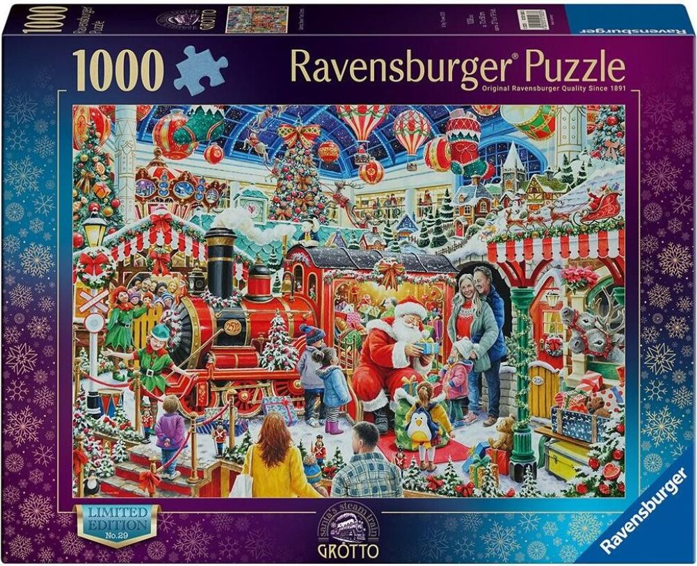 Ravensburger kerst legpuzzel met stoomtrein, 1000 stukjes