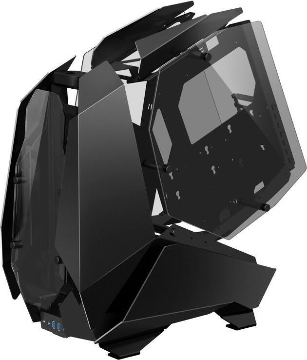 Jonsbo MOD5, PC, Schwarz, ATX, ITX, micro ATX, Aluminium, Gehärtetes Glas, Gaming, Multi