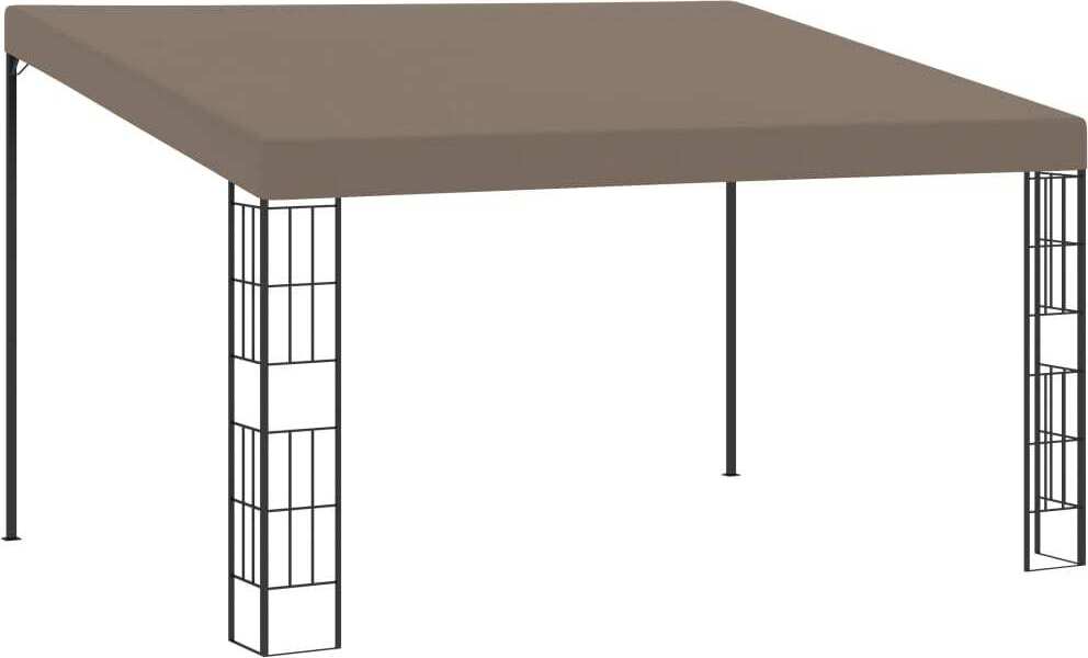 Wand-Pavillon 4x3 m Taupe Stoff