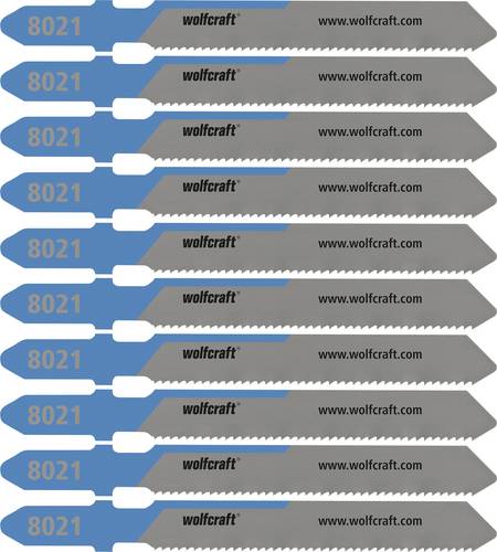 Wolfcraft 8021100 10 Stichsägeblätter Metall Gerade 1-4mm 10St.