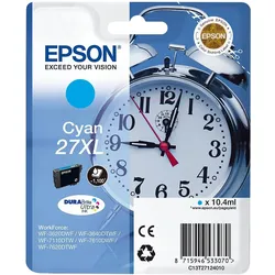 Epson, Druckerpatrone, 27XL DuraBrite Ultra (C)
