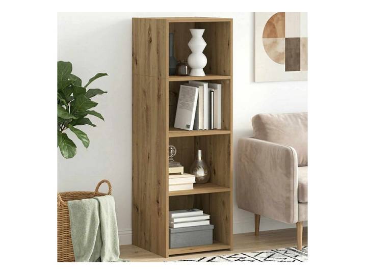 furnicato Highboard Hochboard 40 x 41 x 124 cm Artisan-eiche (1 St), Offenes Regal mit viel Stauraum als Highboard-Schrank für Flure