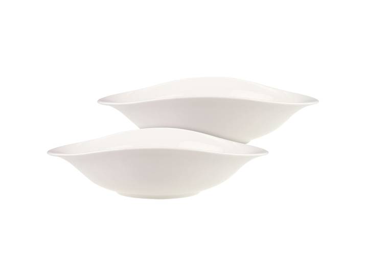 Schale VILLEROY & BOCH Pastaschalen Vapiano 28 x 21 cm 2er Set weiß , weiß, L:28cm, Schüsseln, Schale