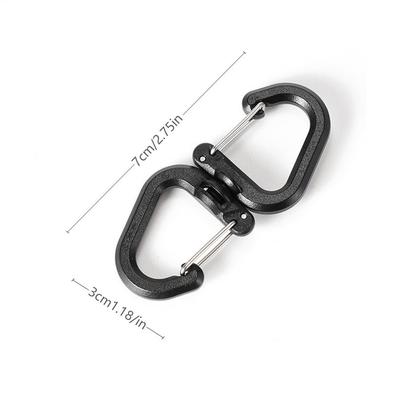 Swivel Camping Carabiner Clip Double S Hook For Backpacks & Outdoor Gear l
