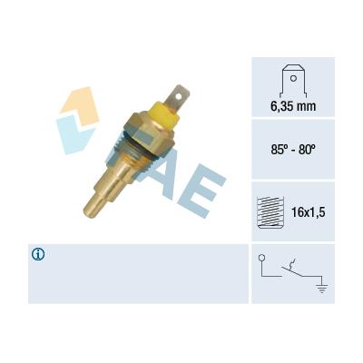 FAE Temperaturschalter, Kühlerlüfter 37630 für MITSUBISHI STANDARD AUTOMOBILE